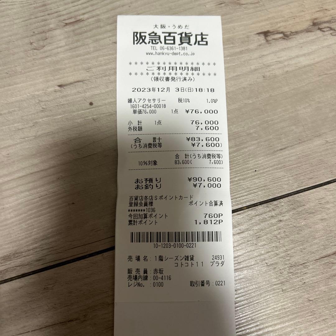 PRADA ブラックベルベットリボン