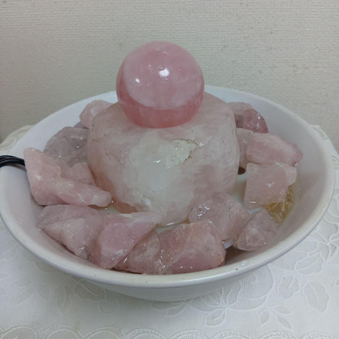 クリスタルファウンテン（ローズクォーツ）