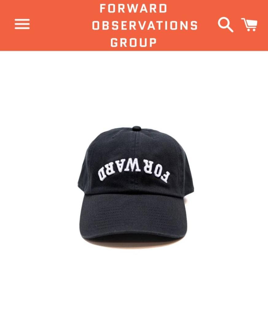 実物 Forward Observations Group HAT ブラック