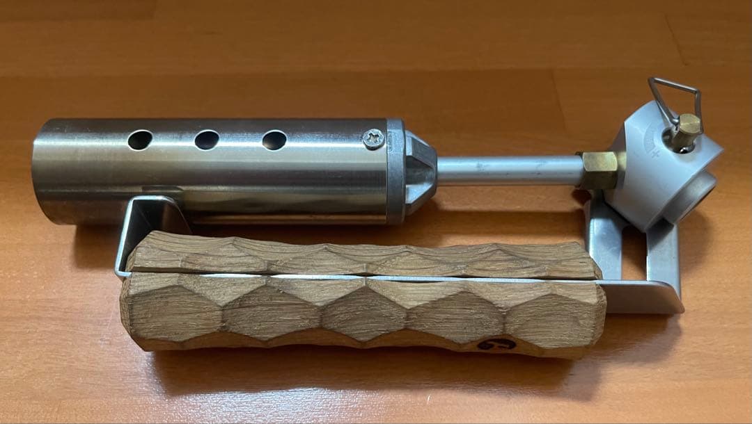 スノーピーク フォールディングトーチ（GT-110）　アシモクラフトグリップ