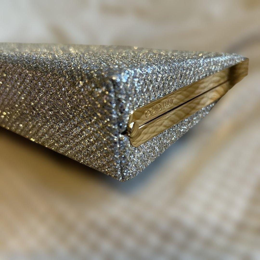 週末セール【希少/美品】JIMMY CHOOグリッター　クラッチバッグ