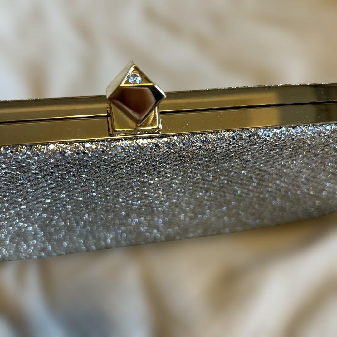 週末セール【希少/美品】JIMMY CHOOグリッター　クラッチバッグ