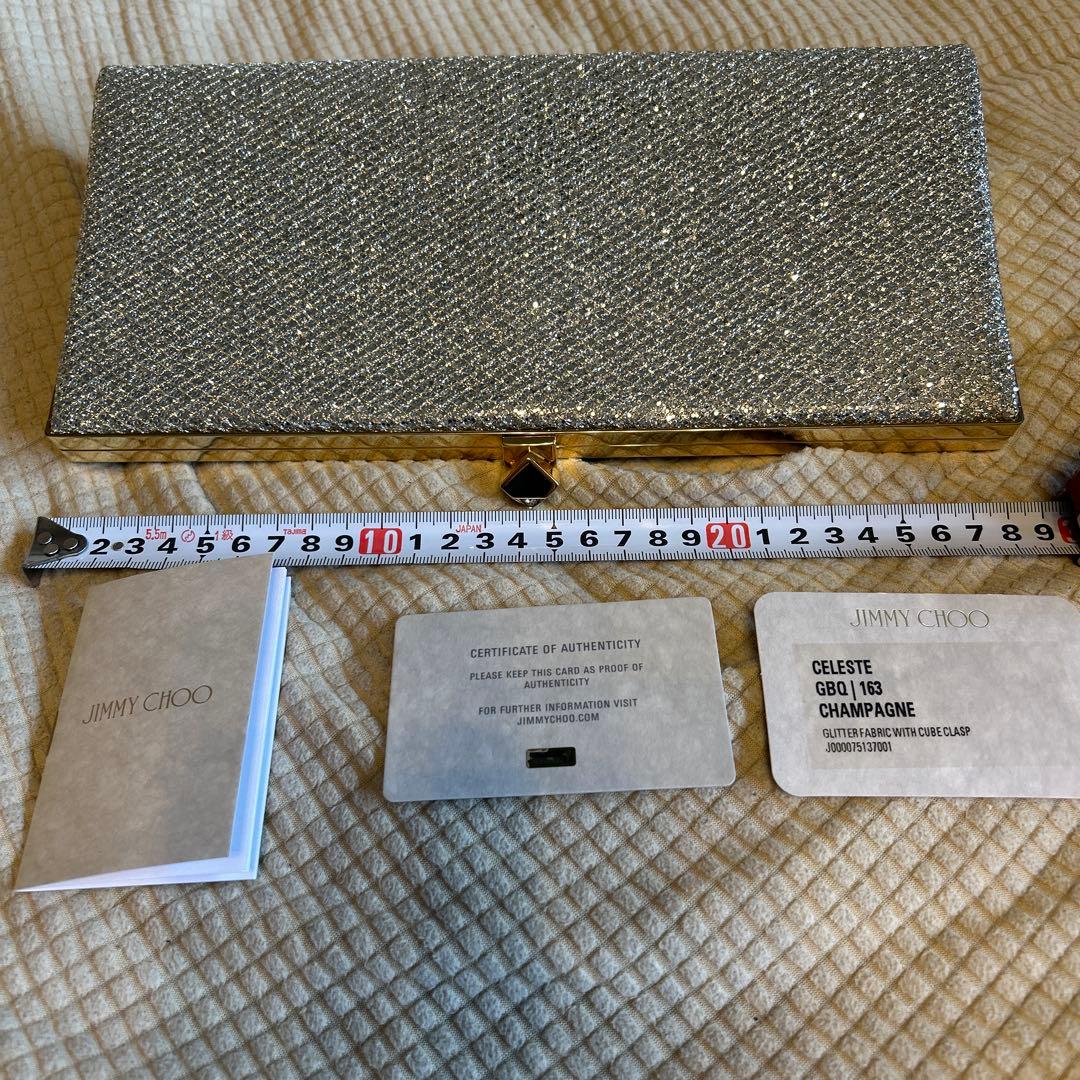 週末セール【希少/美品】JIMMY CHOOグリッター　クラッチバッグ