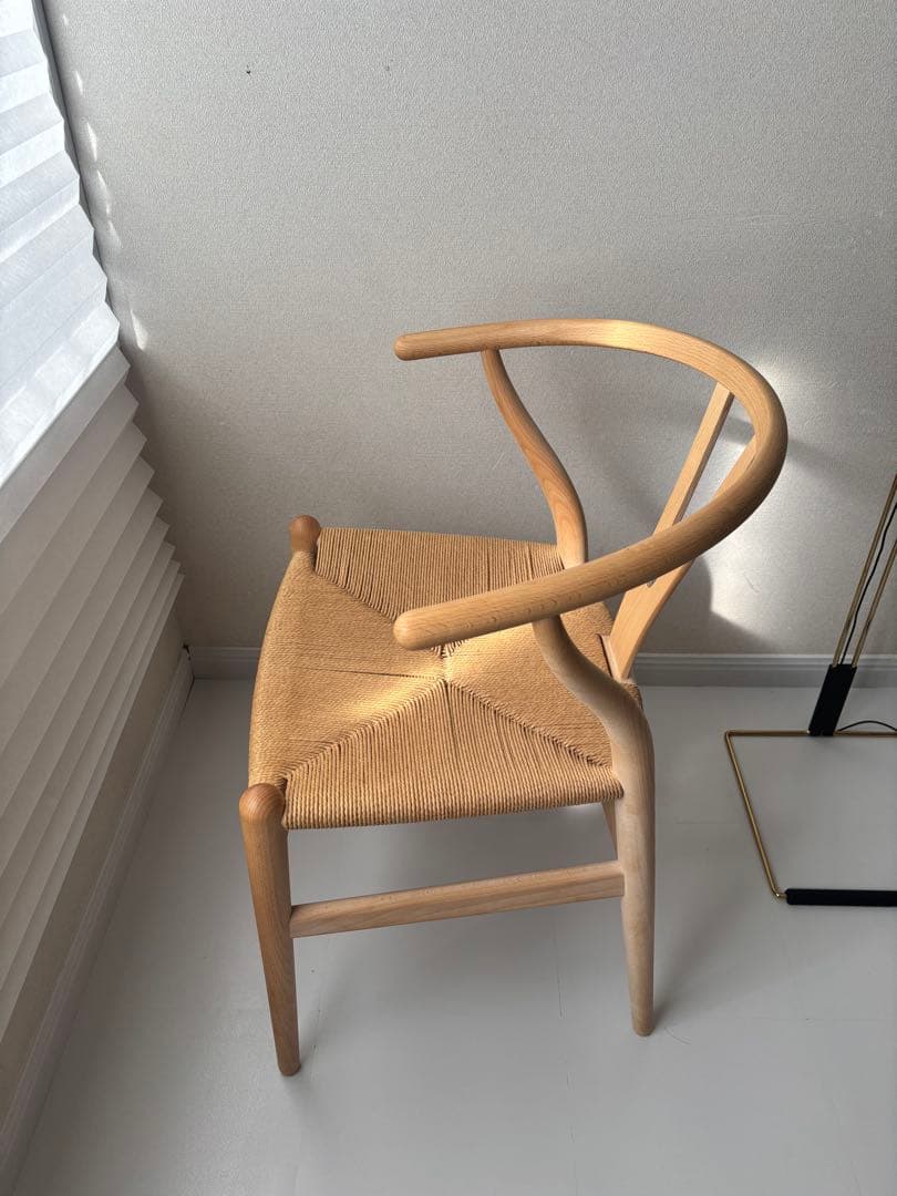 Yチェア CH24 ソープ仕上げ 45cm座高（2023年購入）美品