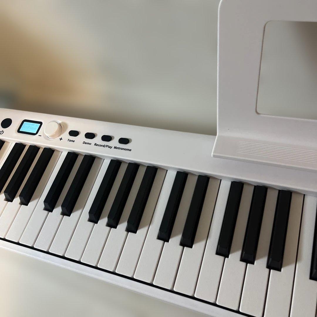 NikoMaku SWAN‑X 88鍵 折り畳み電子ピアノ 白