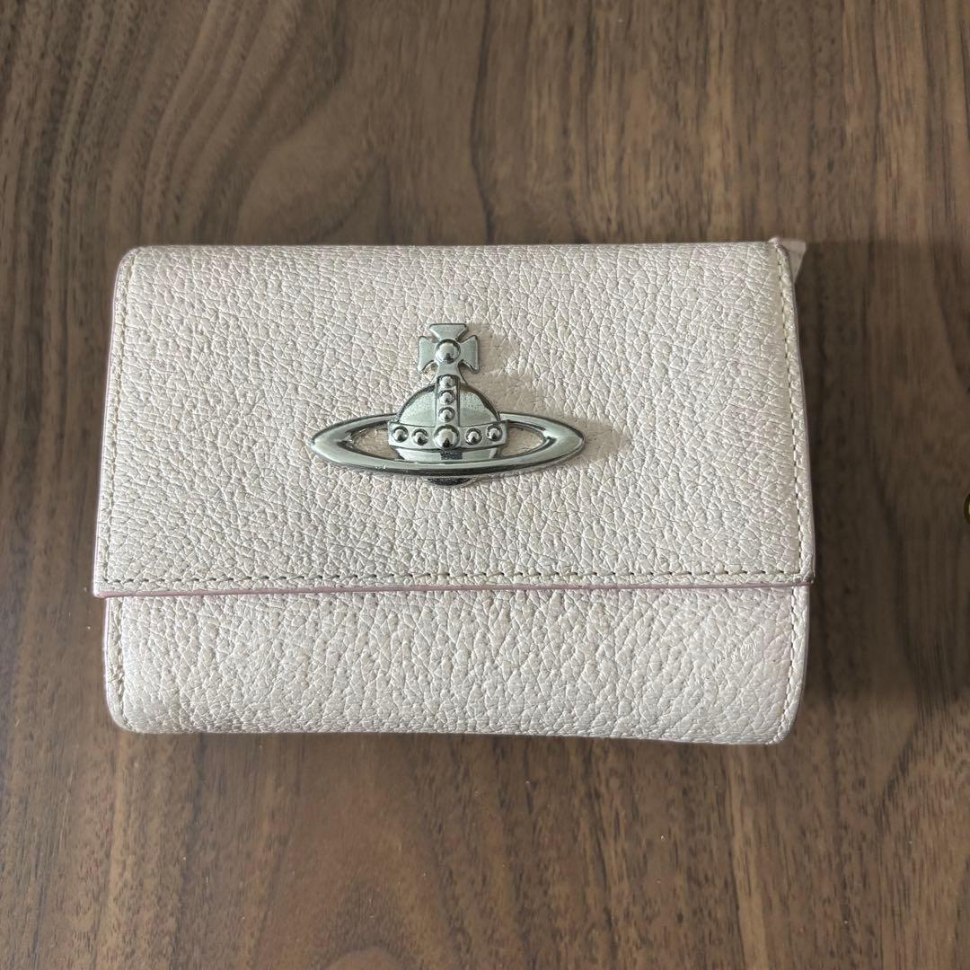 Vivienne Westwood 三つ折り財布 ピンク ファスナー