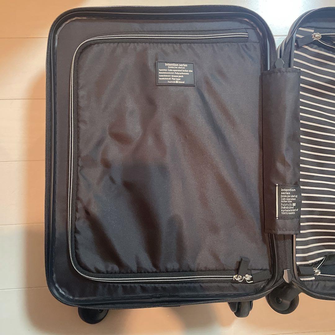 【東急ハンズ】hands スーツ キャリー ケース トラベルバッグ 黒 ブラック