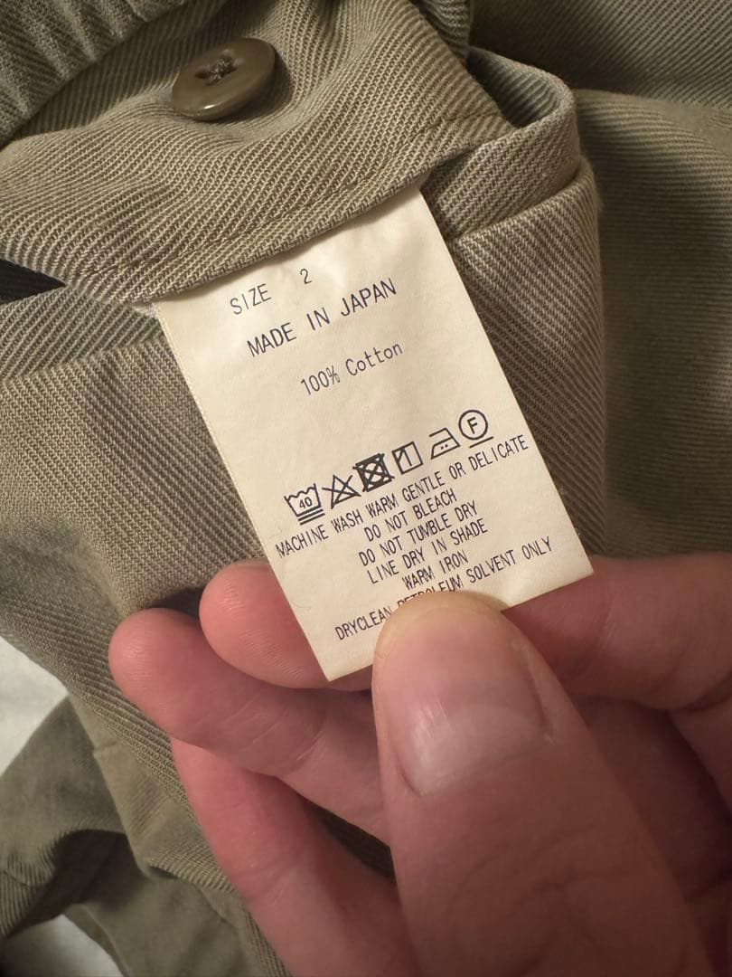 【2サイズ】marka オーガニックコットン強撚ギャバU.S.アーミーチノ