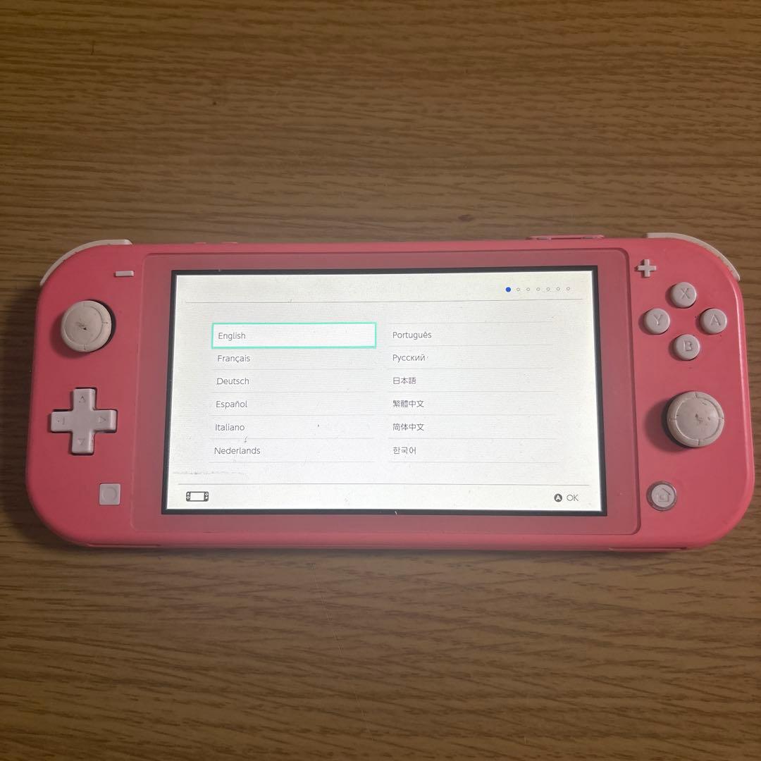 Nintendo Switch Lite コーラルピンク(ジャンク品)