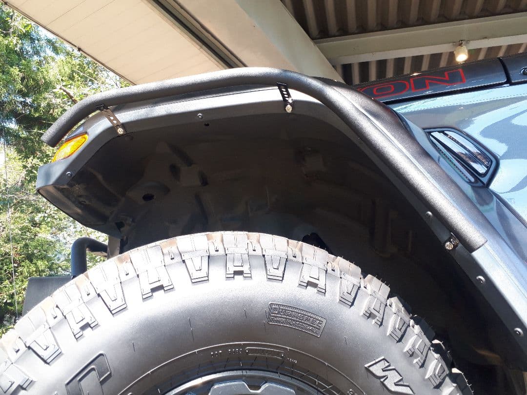 ラングラー JL ハイフェンダー用 32㎜径 自作 パイプフェンダー 塩ビ管