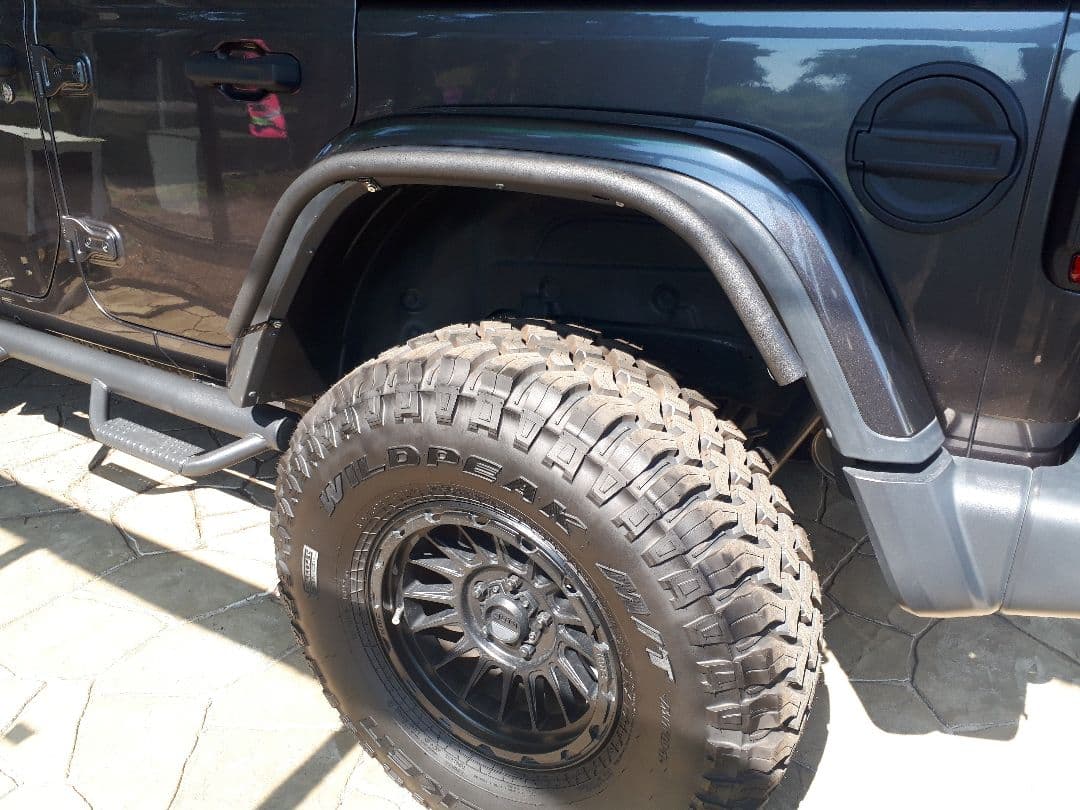 ラングラー JL ハイフェンダー用 32㎜径 自作 パイプフェンダー 塩ビ管