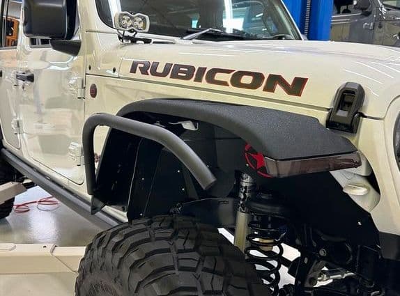 ラングラー JL ハイフェンダー用 32㎜径 自作 パイプフェンダー 塩ビ管