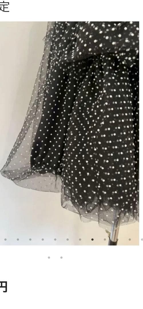 ロージーモンスター　チュールドット　tops