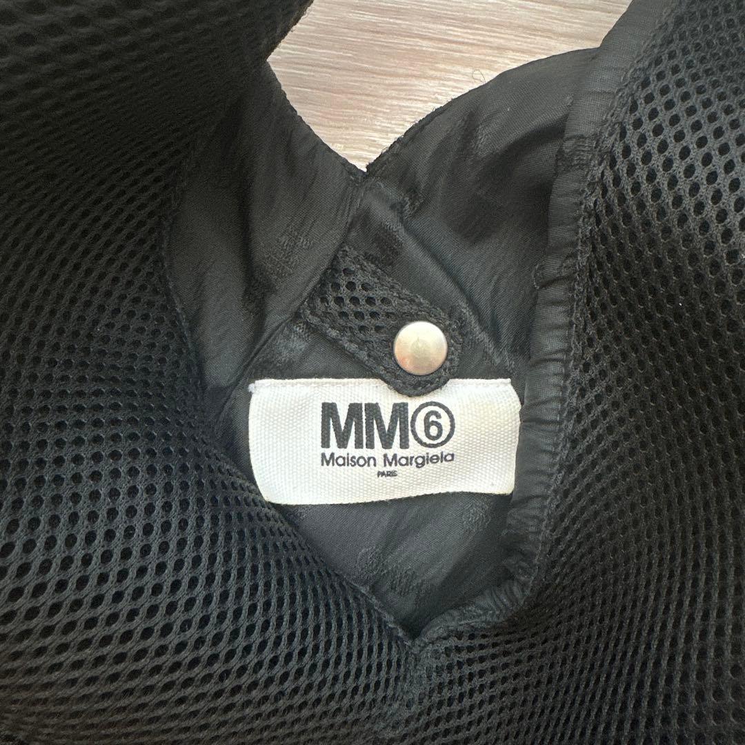 MM6 メッシュ ブラック ジャパニーズトートバッグ