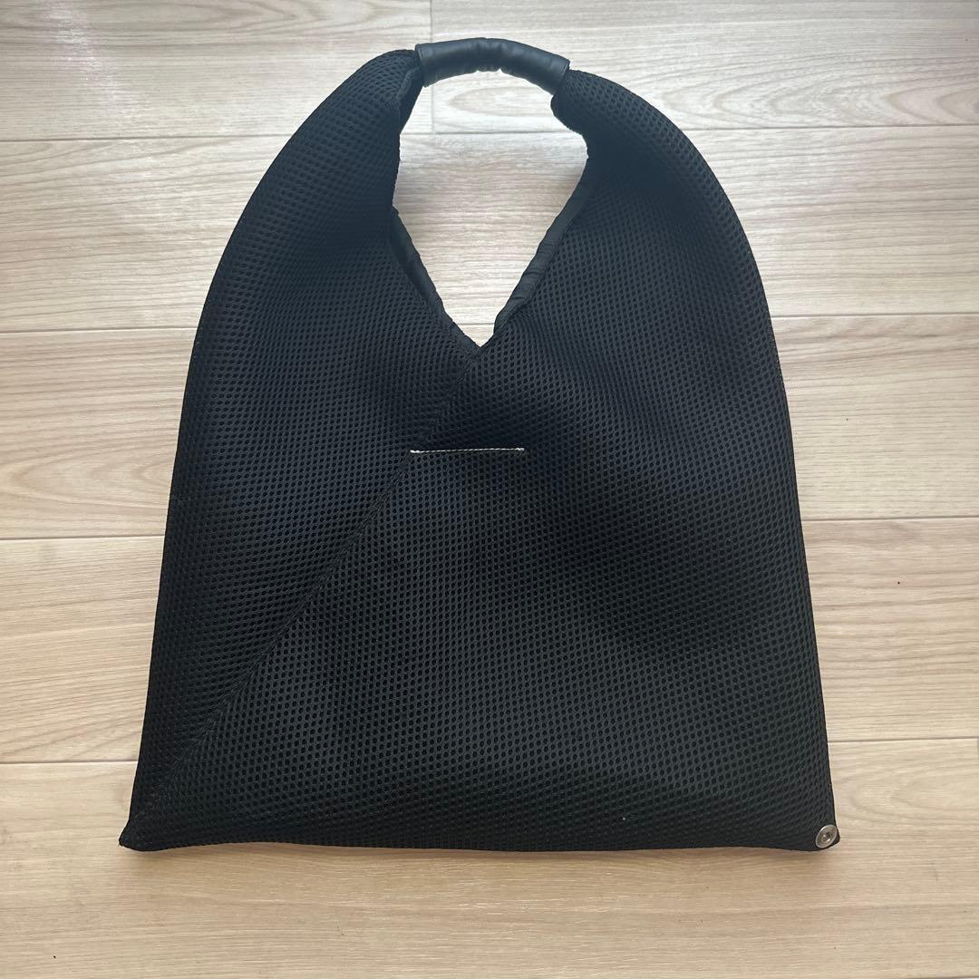MM6 メッシュ ブラック ジャパニーズトートバッグ