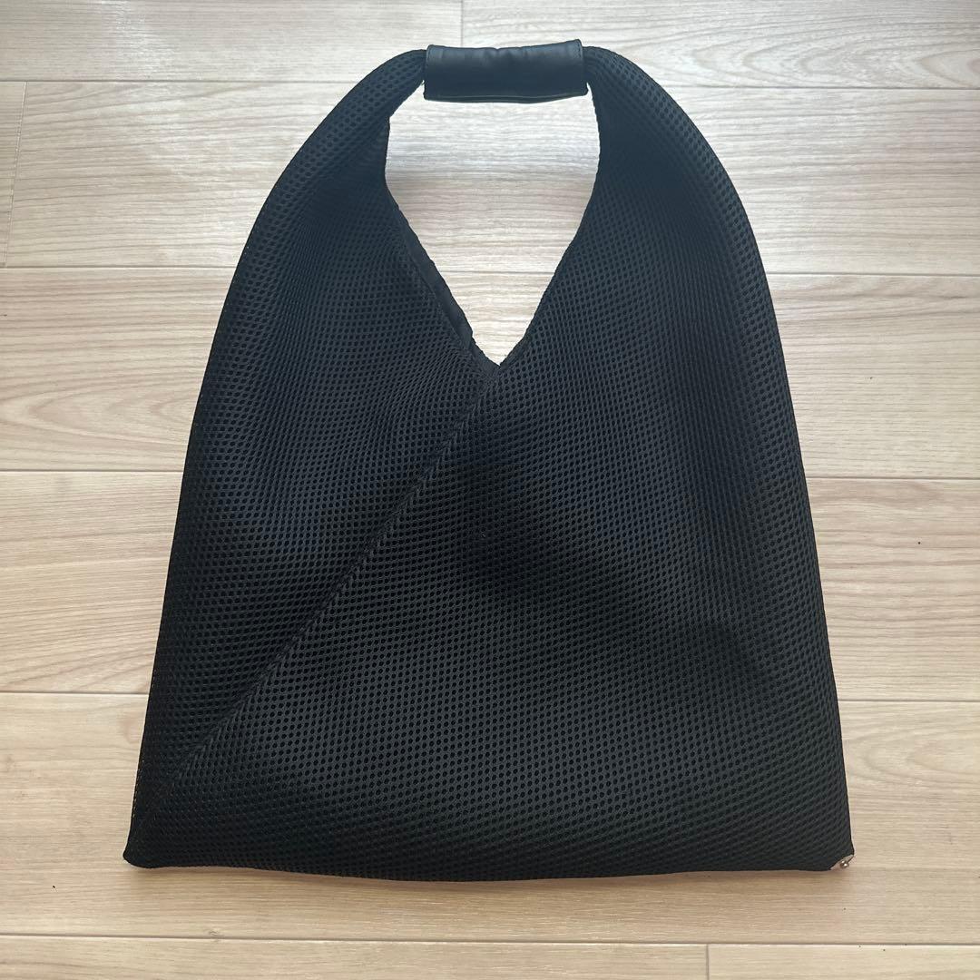 MM6 メッシュ ブラック ジャパニーズトートバッグ