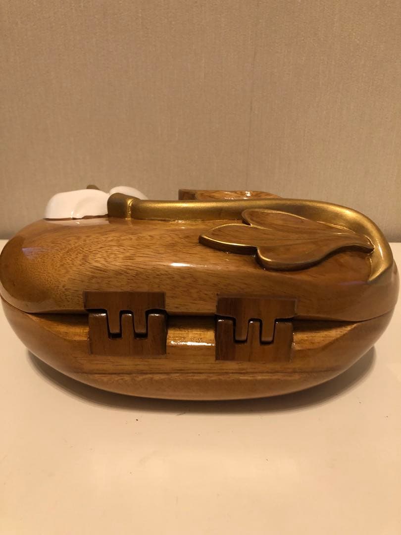 【美品】 ティミー・ウッズ 木製 花のバッグ