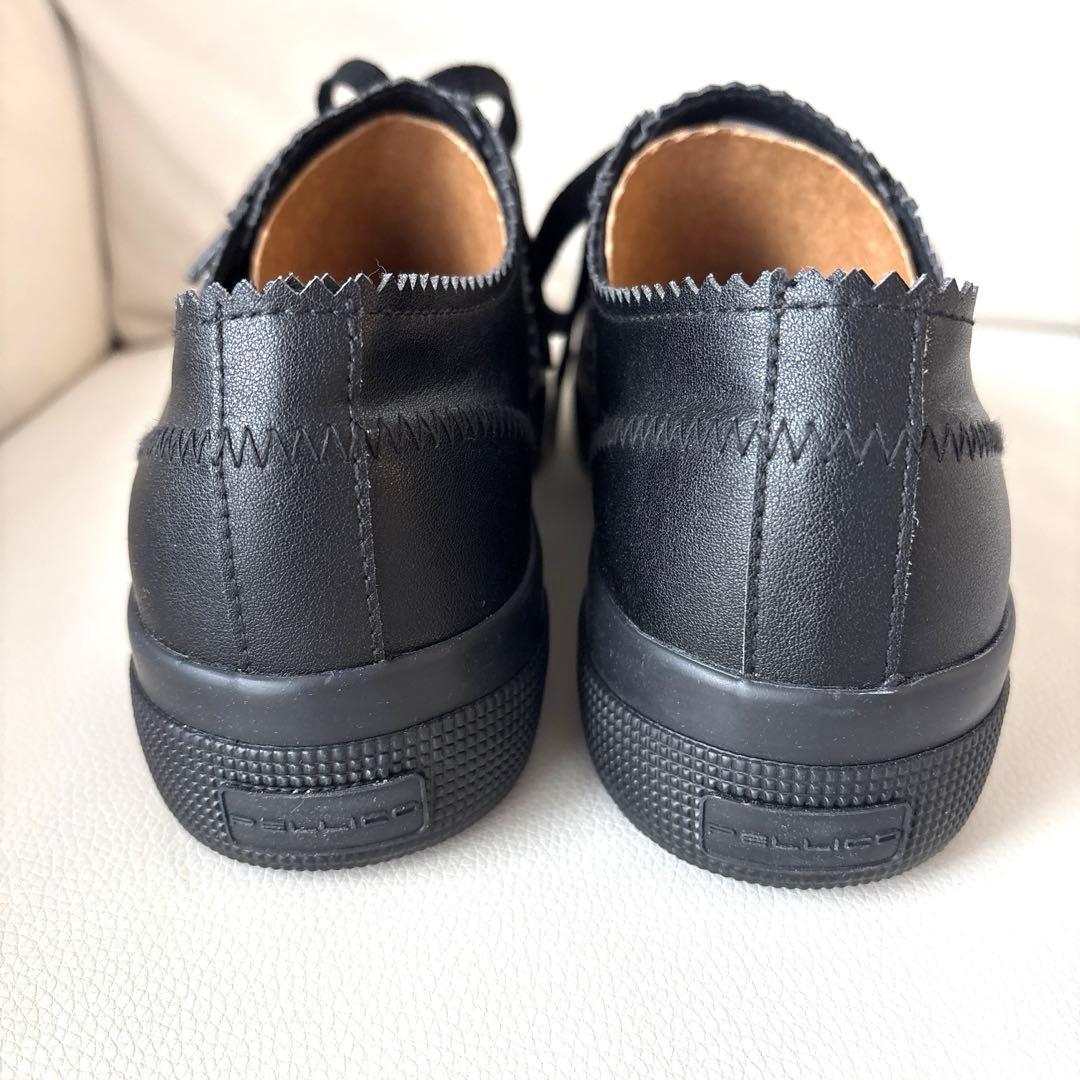 未使用 PELLICO SUPERGA スニーカー コラボ ブラック 38