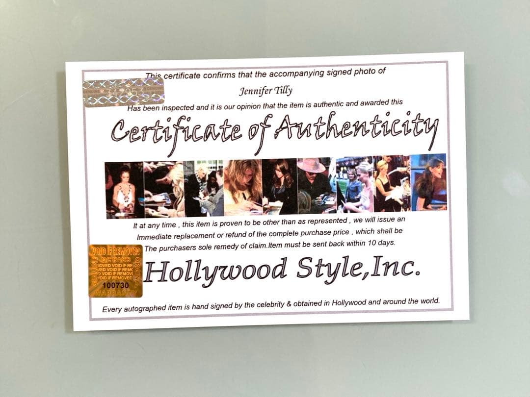 セール中…ジェニファーテイリー直筆サイン入り超大型写真…