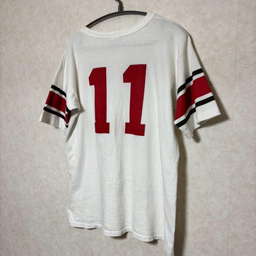 70s Championバータグ フットボール Tシャツ 超レア ゾロ目