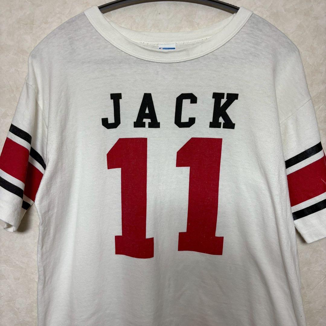 70s Championバータグ フットボール Tシャツ 超レア ゾロ目