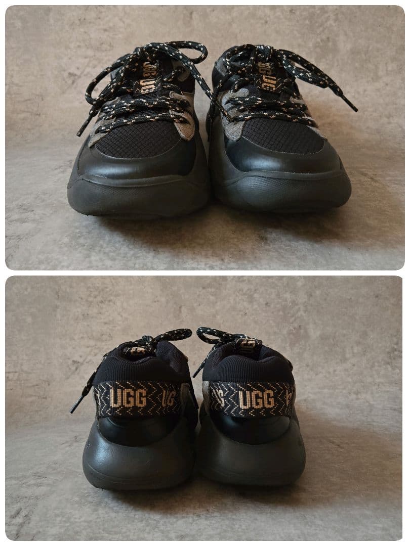 UGG LA Alto Lace Outdoor スニーカー ブラック 24cm