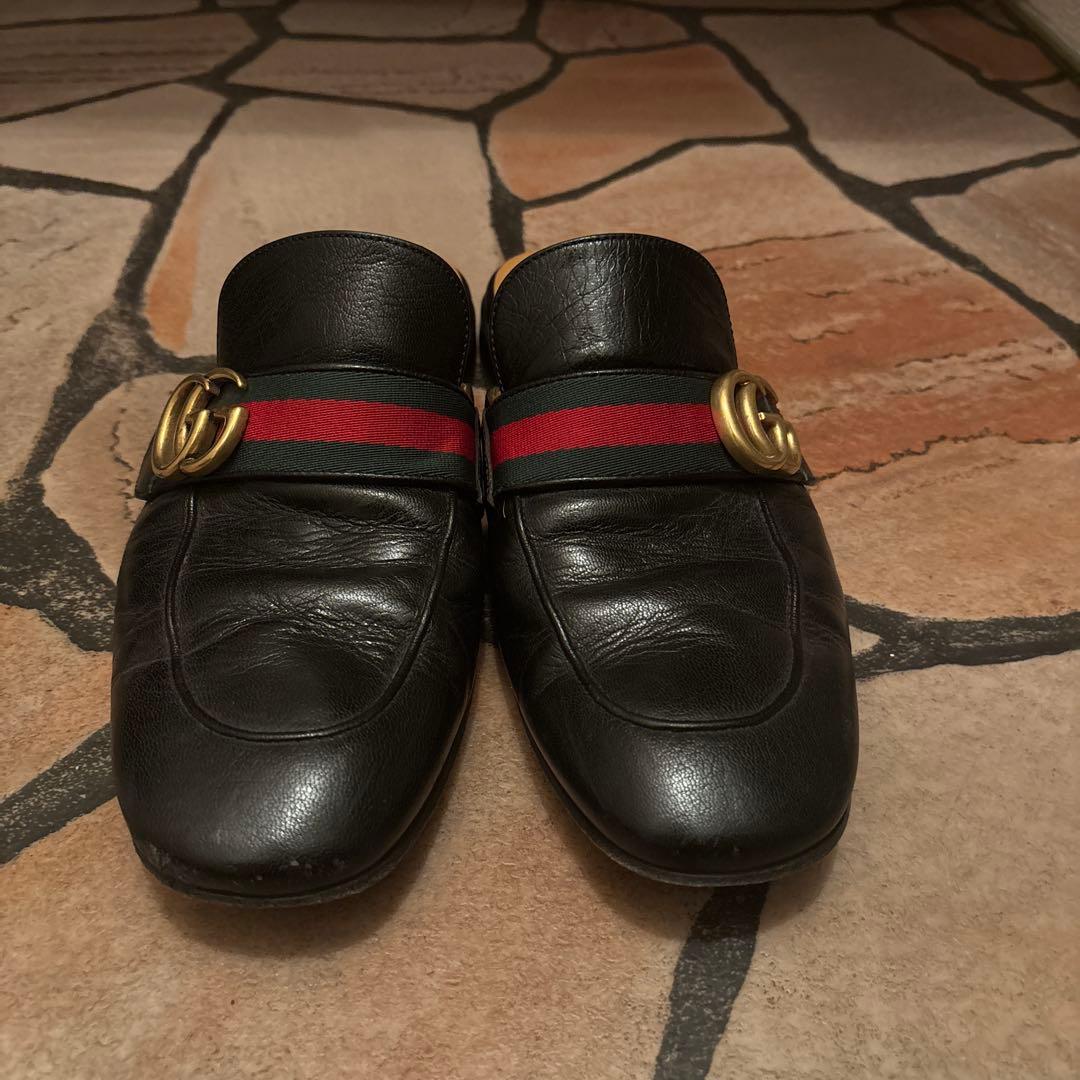 Gucci ローファー　サンダル　黒　26.0 お値下げ可能です