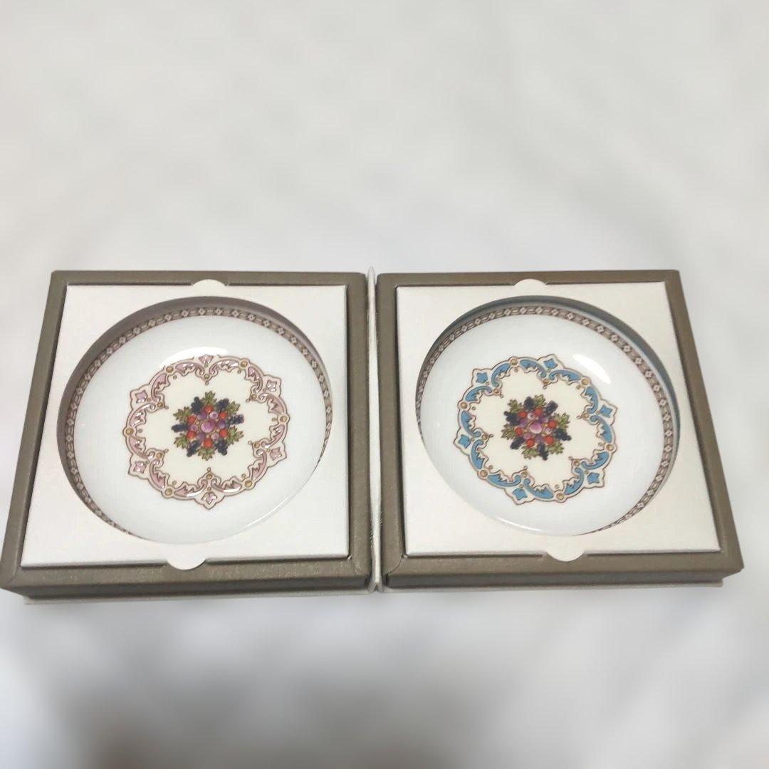 ウェッジウッド [新品未使用］限定品フロレンティーン記念小皿2色セット