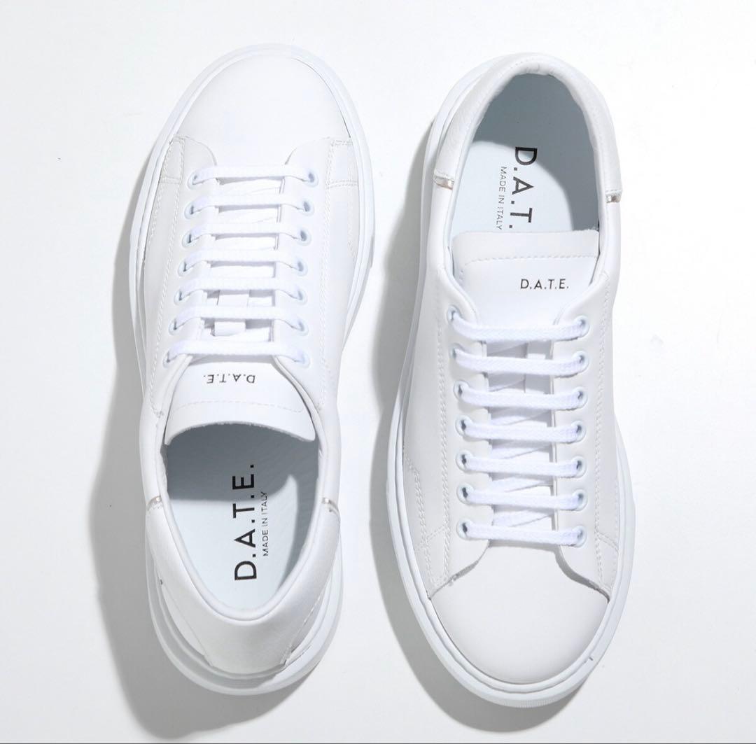 【新品未使用】D.A.T.E. デイト レザースニーカー 白