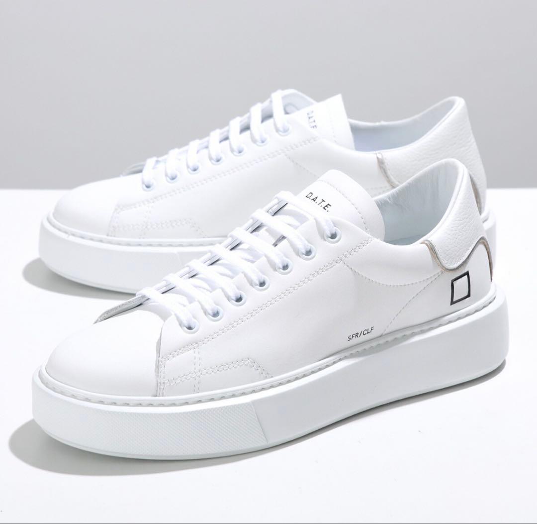 【新品未使用】D.A.T.E. デイト レザースニーカー 白