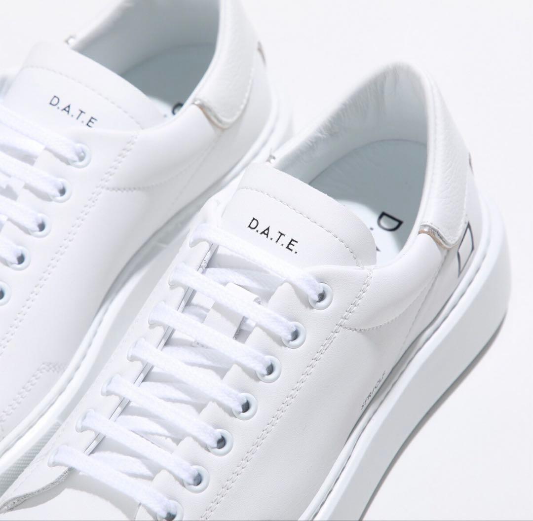 【新品未使用】D.A.T.E. デイト レザースニーカー 白