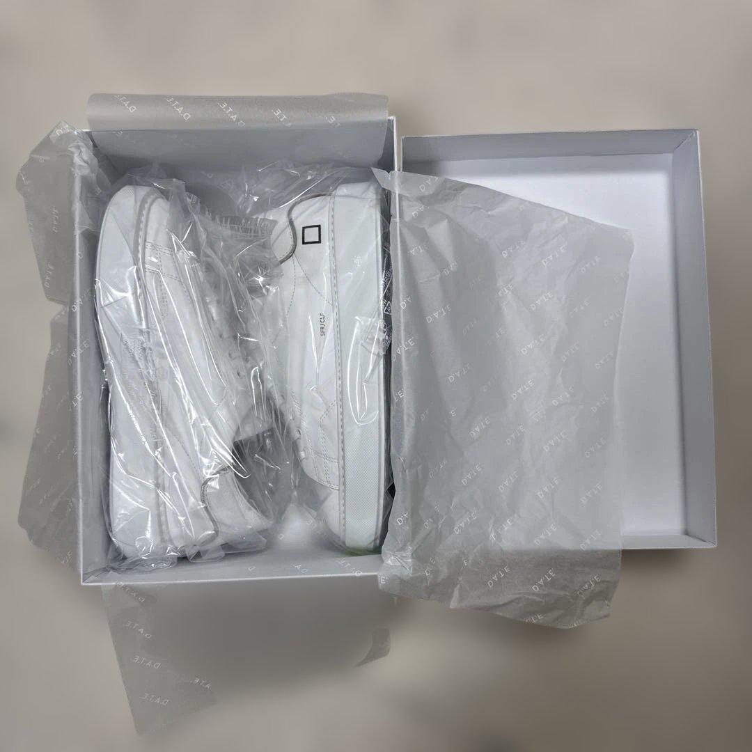 【新品未使用】D.A.T.E. デイト レザースニーカー 白