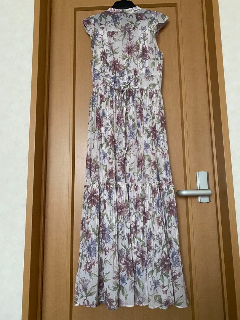 【専用】美品♡スナイデル　プリーツプリントワンピース　ピンクベージュ