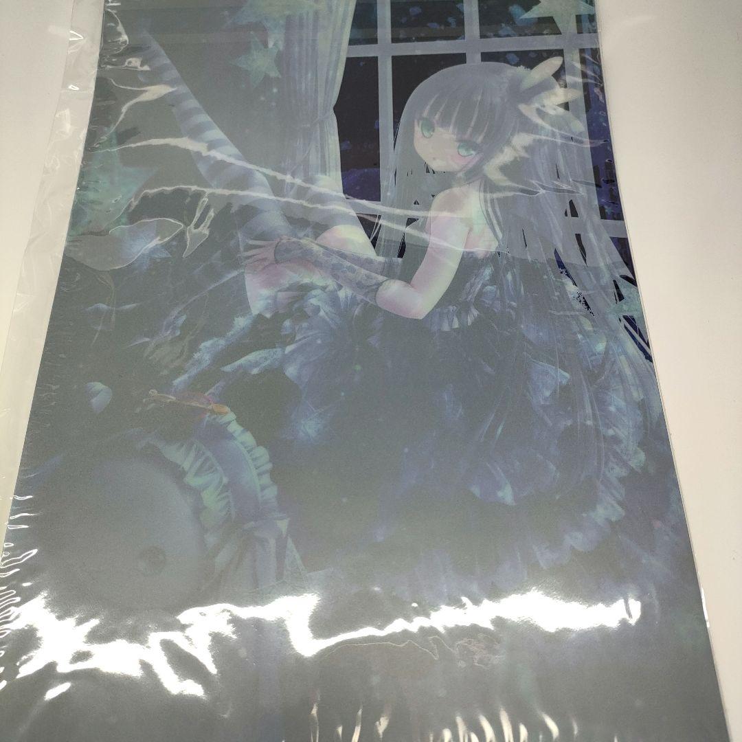 美品 てぃんくるイラストレーションズ恋夜茶会 特典☆ホロカード・クリアポスター