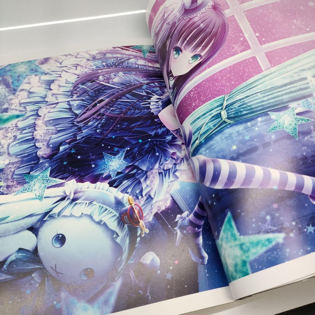 美品 てぃんくるイラストレーションズ恋夜茶会 特典☆ホロカード・クリアポスター