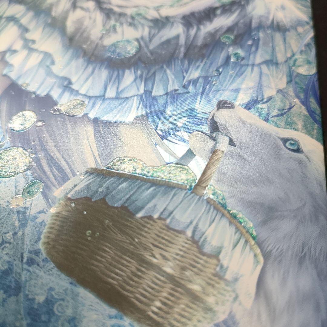 美品 てぃんくるイラストレーションズ恋夜茶会 特典☆ホロカード・クリアポスター