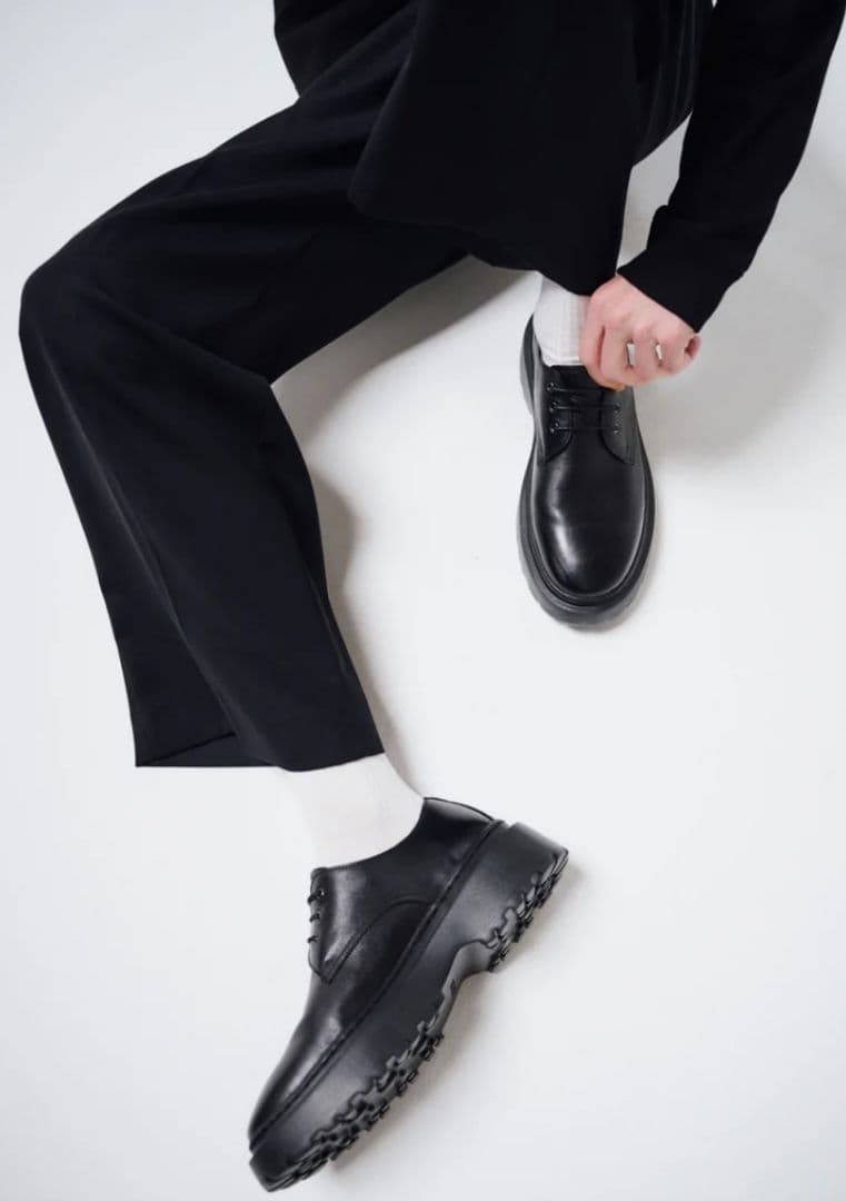 美品 FILLIN 7センチUP / UNOS ダービー シューズ 27 黒