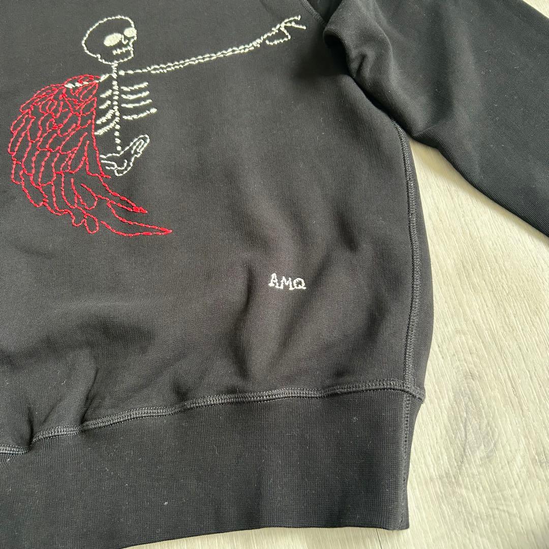 極美品✨スカル刺繍スウェット黒【Alexander McQUEEN】希少デザイン