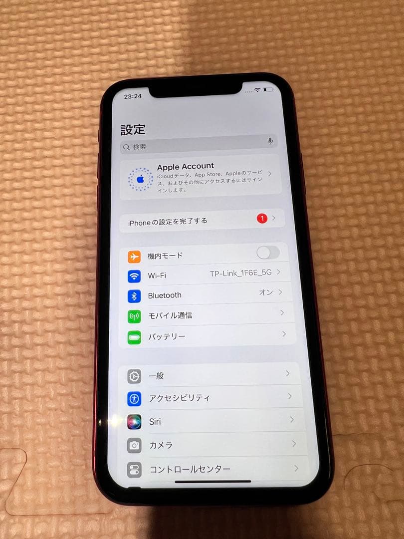 DOCOMO iPhone11 64GB レッド充電ケーブル