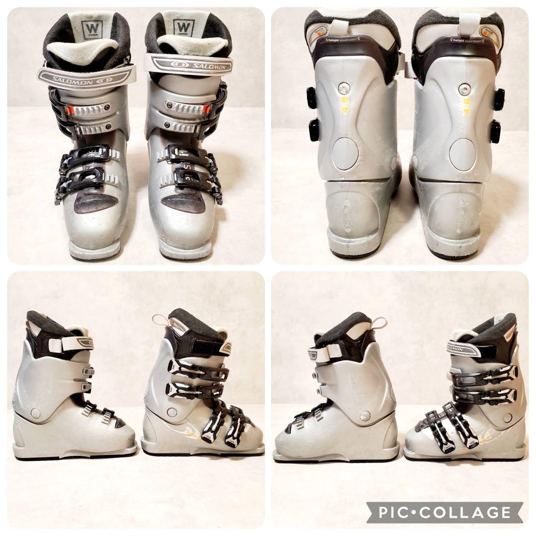 【スキー4点セット】ROSSIGNOL 154cm SALOMON 23cm