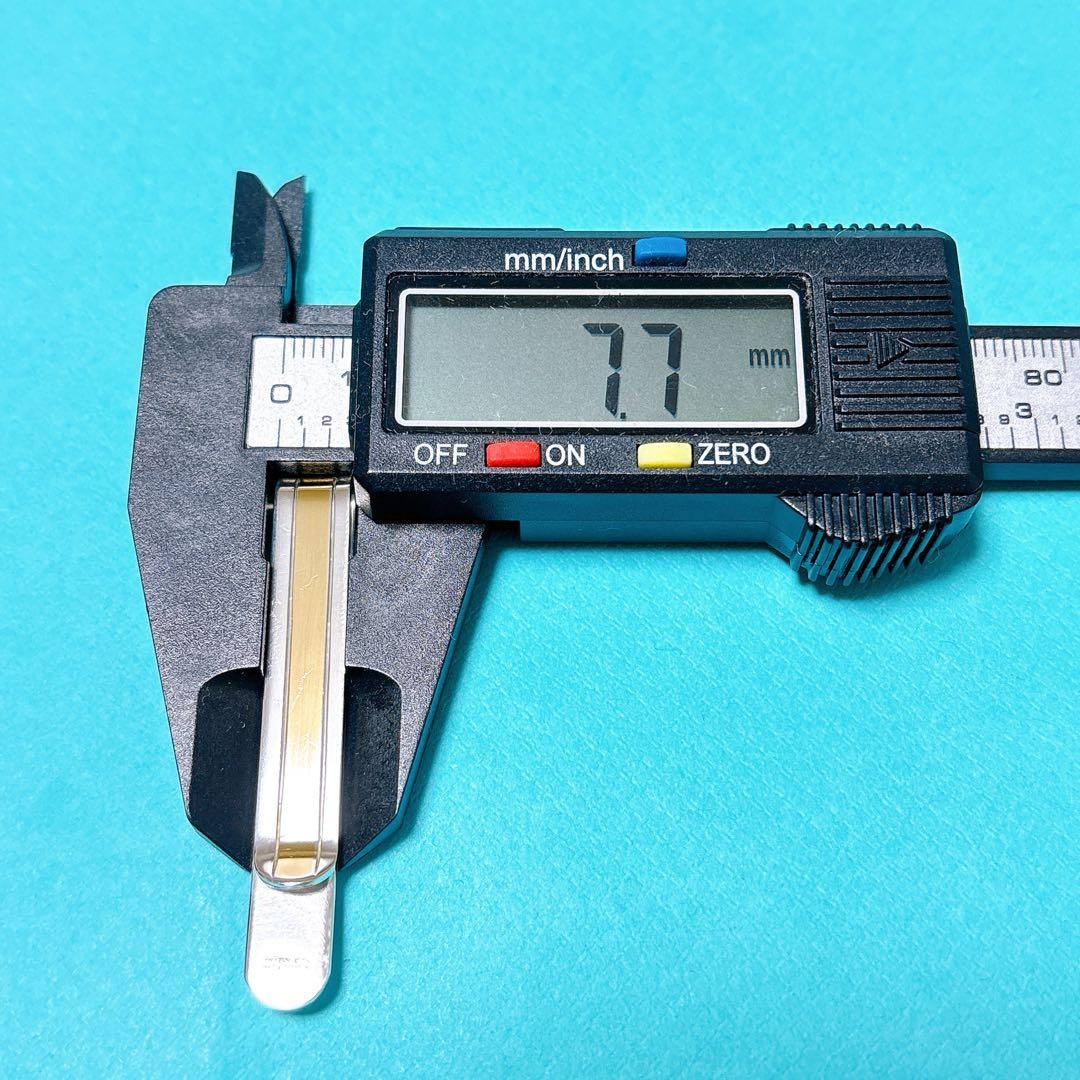 【美品】ティファニー ネクタイピン クリップ ゴールドライン 925/750