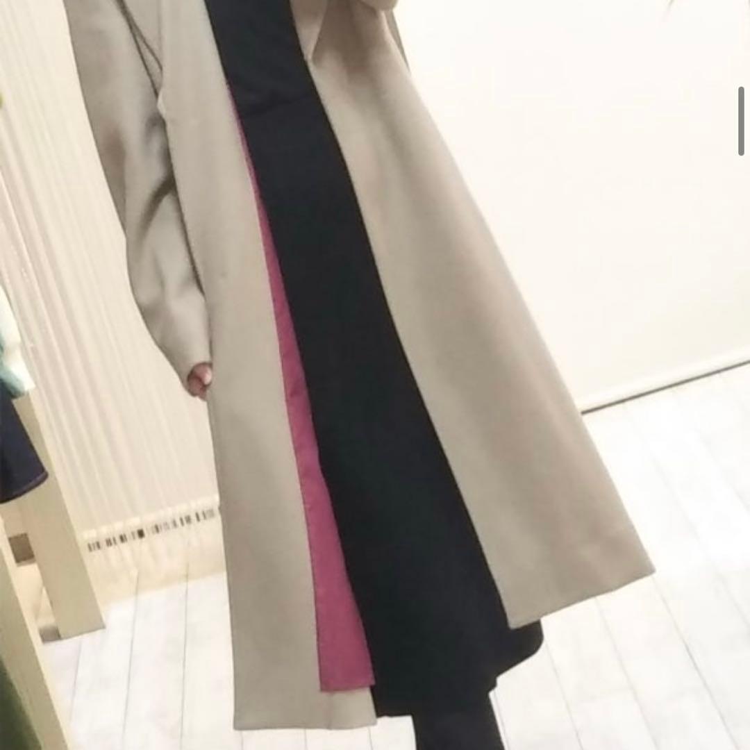 未使用品✨　passione ロングコート　チェスターコート　バイカラー　人気色