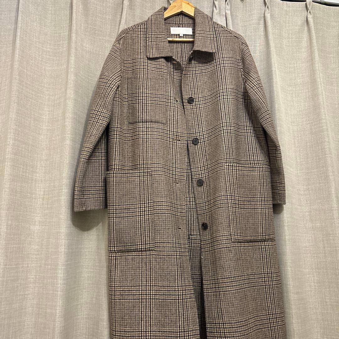 TODAYFUL ステンカラーチェックコート