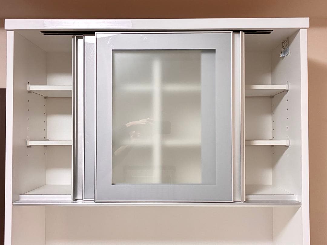 送料込み　ニトリ キッチンボード レジューム 90 ホワイト 食器棚