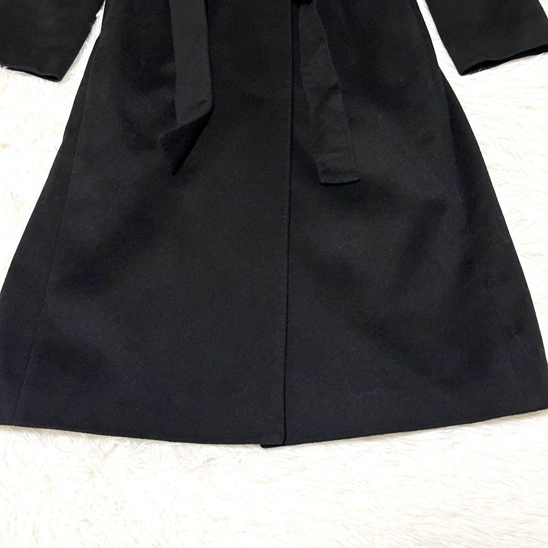 美品✨TOMORROWLAND カシミヤ100% ノーカラーコート　黒　36