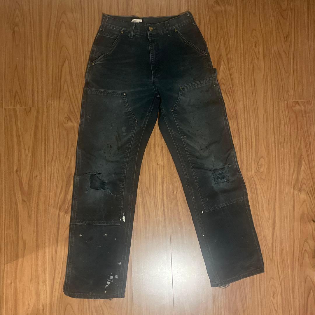 CarharttダブルニーブラックW30L32