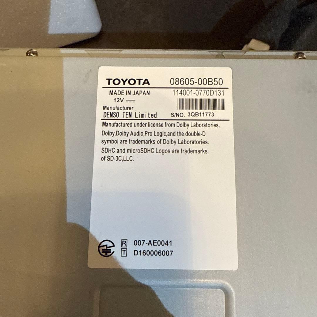 TOYOTA純正カーナビ 本体
