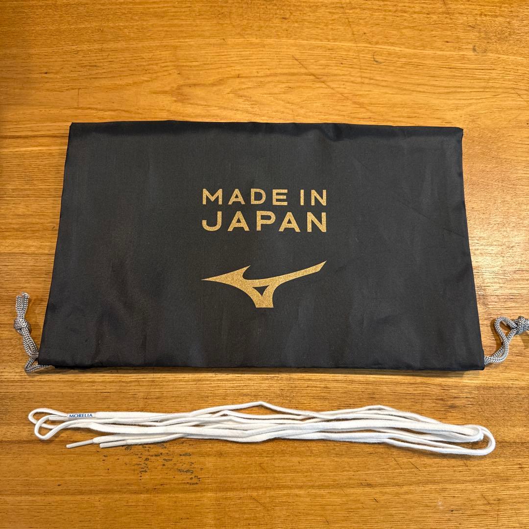 モレリアネオ4 27cm ホワイト/ブルー ゼログライド紐＆ザムストインソール付