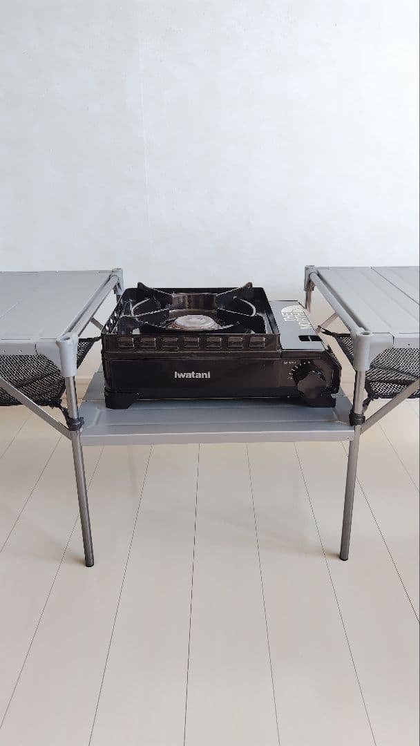 GUAPO アウトドアテーブル 2台＋‪連結天板 折りたたみ 廃番