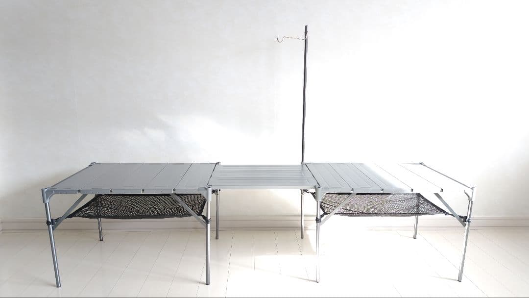 GUAPO アウトドアテーブル 2台＋‪連結天板 折りたたみ 廃番